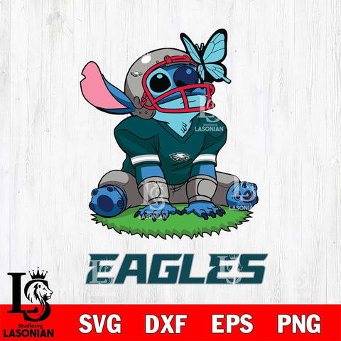 Philadelphia Eagles Stitch Rugby Ball Sport SVG DXF EPS PNG FILE, Stitch File Cut,NFL Digital Download,Instant Download, Silhouette