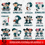 Philadelphia Eagles Super Bowl NFL Bundle 12 Svg Eps Dxf Png File, NFL svg , Digital Download , Instant Download, Cricut File