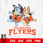 Philadelphia Flyers Bluey & Bingo 13 Svg Eps Dxf Png File, NHL svg, Digital Download, Instant Download