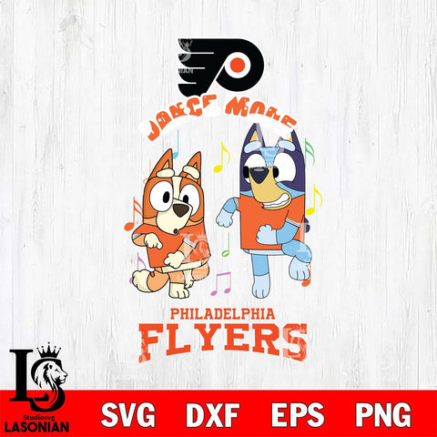 Philadelphia Flyers Bluey Bingo Svg Eps Dxf Png File, NHL svg, Digital Download, Instant Download