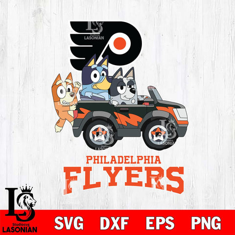 Philadelphia Flyers Bluey friends Svg Eps Dxf Png File, NHL svg, Digital Download, Instant Download