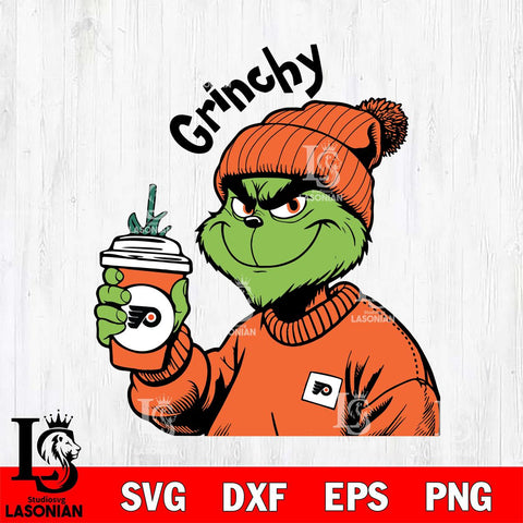 Philadelphia Flyers Boujee Grinch 10 Svg Eps Dxf Png File, Digital Download, Instant Download