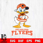 Philadelphia Flyers Donald Duck NHL Hockey SVG DXF EPS PNG FILE,NHL File Cut,Disney Digital Download,Instant Download, Silhouette