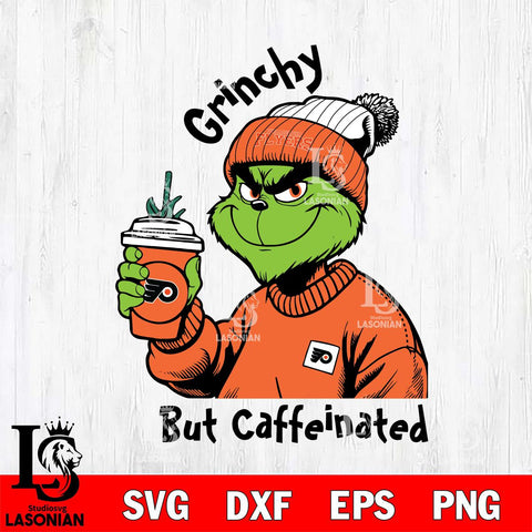 Philadelphia Flyers Grinchy But Caffeinated Svg Eps Dxf Png File, Digital Download, Instant Download