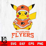 Philadelphia Flyers Pikachu NHL Hockey SVG DXF EPS PNG FILE,NHL File Cut,Disney Digital Download,Instant Download, Silhouette