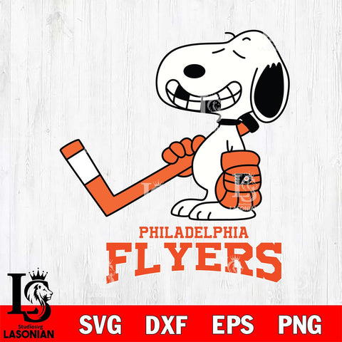 Philadelphia Flyers Snoopy NHL Hockey SVG DXF EPS PNG FILE,NHL File Cut,Disney Digital Download,Instant Download, Silhouette