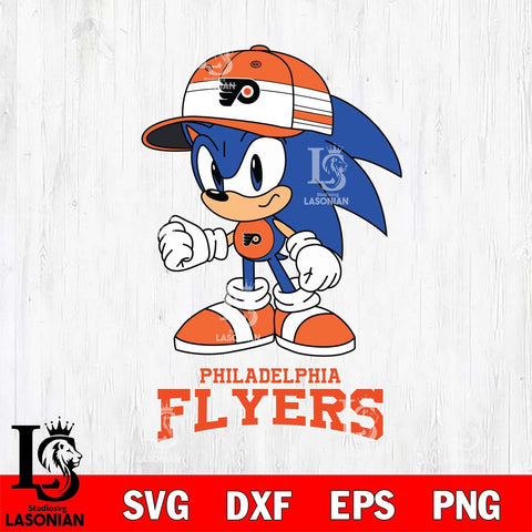 Philadelphia Flyers Sonic NHL Hockey SVG DXF EPS PNG FILE,NHL File Cut,Disney Digital Download,Instant Download, Silhouette