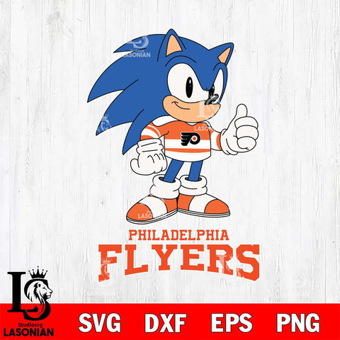 Philadelphia Flyers Sonic like NHL Hockey SVG DXF EPS PNG FILE,NHL File Cut,Disney Digital Download,Instant Download, Silhouette