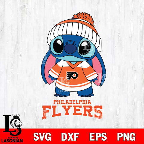 Philadelphia Flyers Stitch NHL Hockey SVG DXF EPS PNG FILE,NHL File Cut,Disney Digital Download,Instant Download, Silhouette