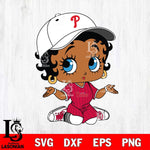 Philadelphia Phillies Betty Boop MLB 6 Svg Eps Dxf Png File, MLB svg, Digital Download, Instant Download