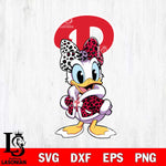 Philadelphia Phillies Fancy Daisy Duck Disney Svg Eps Dxf Png File, Digital Download, Instant Download