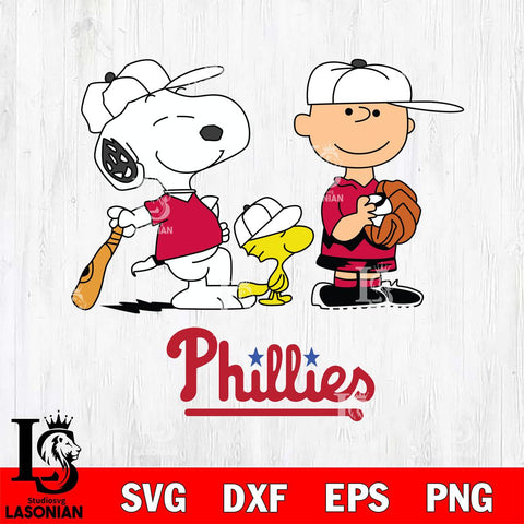 Philadelphia Phillies Game the Peanuts Sport Svg Eps Dxf Png File, MLB File Cut,Digital Download,Instant Download,MLB Svg Files
