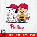 Philadelphia Phillies Peanuts Sport walk Svg Eps Dxf Png File, MLB File Cut,Digital Download,Instant Download,MLB Svg Files