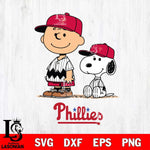 Philadelphia Phillies Snoopy and Charlie brown Smile Sport Svg Eps Dxf Png File, MLB File Cut,Digital Download,Instant Download,MLB Svg Files