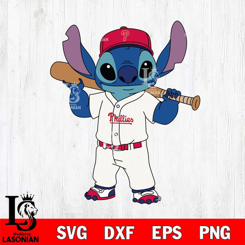 Philadelphia Phillies Stitch Bat Shoulder SVG DXF EPS PNG FILE, MLB File Cut, Digital Download,Instant Download, Silhouette, Stitch Cricut