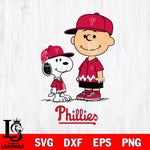 Philadelphia Phillies snoopy and charlie brown Sport Baseball Svg Eps Dxf Png File, MLB File Cut,Digital Download,Instant Download,MLB Svg Files