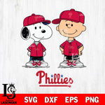 Philadelphia Phillies snoopy and charlie brown baseball Svg Eps Dxf Png File, MLB File Cut,Digital Download,Instant Download,MLB Svg Files