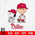 Philadelphia Phillies snoopy and charlie brown sport Svg Eps Dxf Png File, MLB File Cut,Digital Download,Instant Download,MLB Svg Files