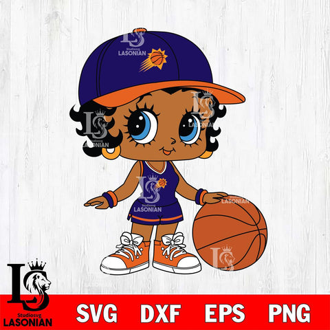 Phoenix Suns Betty Boop NBA 9 Svg Eps Dxf Png File, NBA svg, Digital Download, Instant Download
