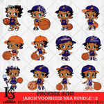 Phoenix Suns Betty Boop NBA Bundle 12 SVG Svg Eps Dxf Png File,Bundle NBA svg, Digital Download, Instant Download