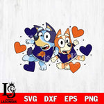 Phoenix Suns Bluey sport heart Svg Eps Dxf Png File, Digital Download, Instant Download