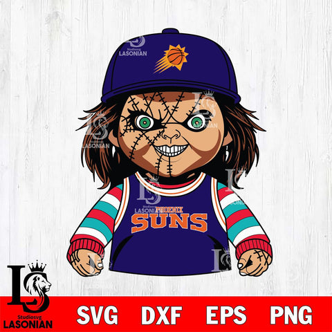 Phoenix Suns Chucky Horror basketball SVG DXF EPS PNG FILE, NBA File Cut,Halloween Digital Download,Instant Download, Silhouette