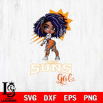 Phoenix Suns Fan Girl Svg Eps Dxf Png File, Digital Download, Instant Download