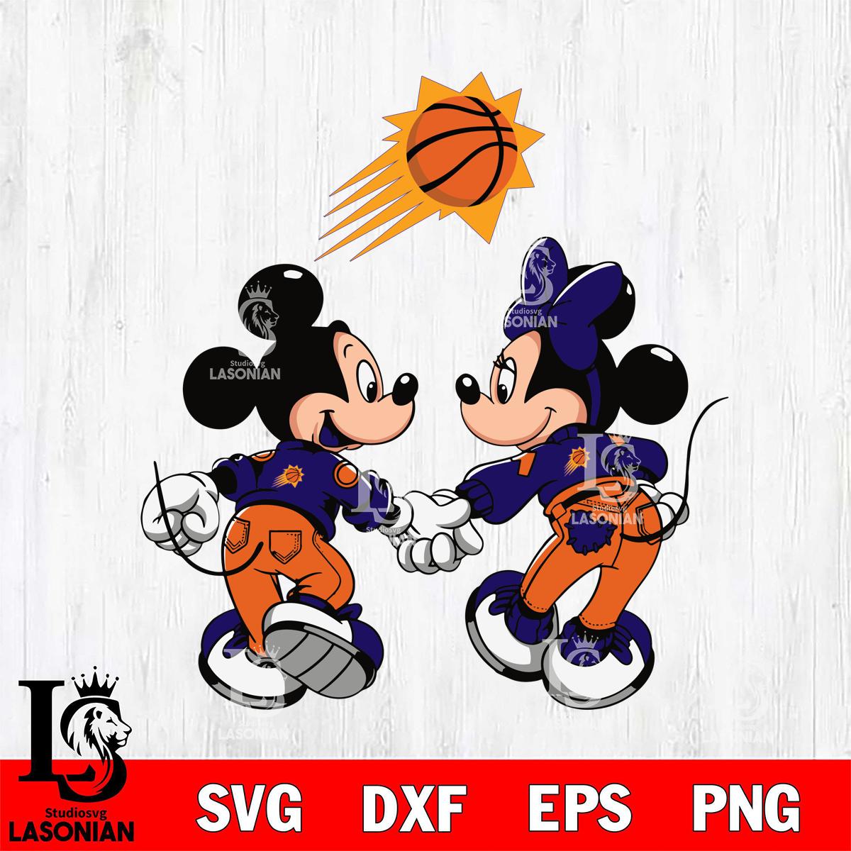 Phoenix Suns Fan Minnie And Mickey Love – lasoniansvg