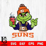 Phoenix Suns Grinch with coffee Svg Eps Dxf Png File, Digital Download, Instant Download