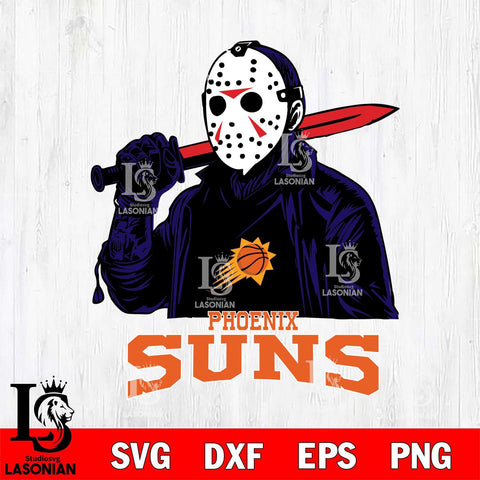 Phoenix Suns Jason Voorhees Horror 12 Svg Eps Dxf Png File, NBA svg, Digital Download, Instant Download