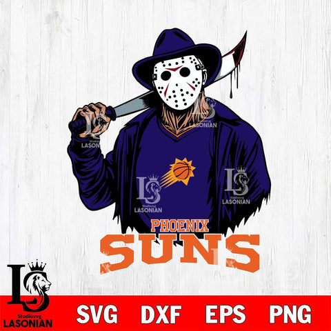 Phoenix Suns Jason Voorhees Horror 13 Svg Eps Dxf Png File, NBA svg, Digital Download, Instant Download