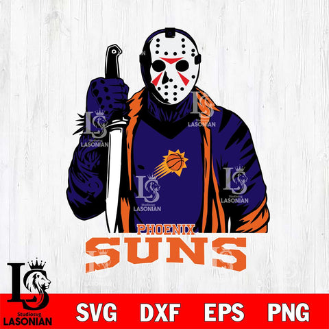 Phoenix Suns Jason Voorhees Horror 3 Svg Eps Dxf Png File, NBA svg, Digital Download, Instant Download