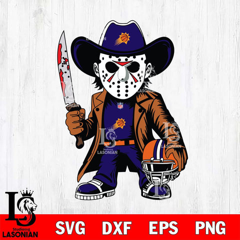 Phoenix Suns Jason Voorhees Horror Svg Eps Dxf Png File, NBA svg, Digital Download, Instant Download