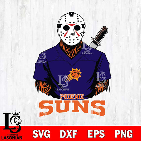 Phoenix Suns Jason Voorhees Horror 4 Svg Eps Dxf Png File, NBA svg, Digital Download, Instant Download