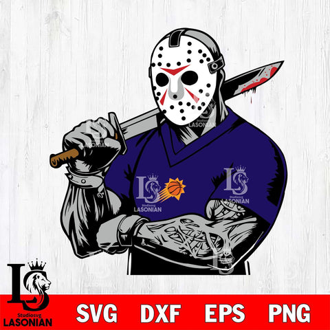 Phoenix Suns Jason Voorhees Horror 6 Svg Eps Dxf Png File, NBA svg, Digital Download, Instant Download