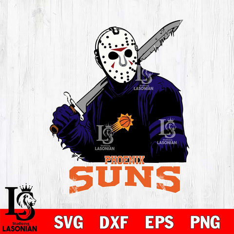 Phoenix Suns Jason Voorhees Horror 7 Svg Eps Dxf Png File, NBA svg, Digital Download, Instant Download