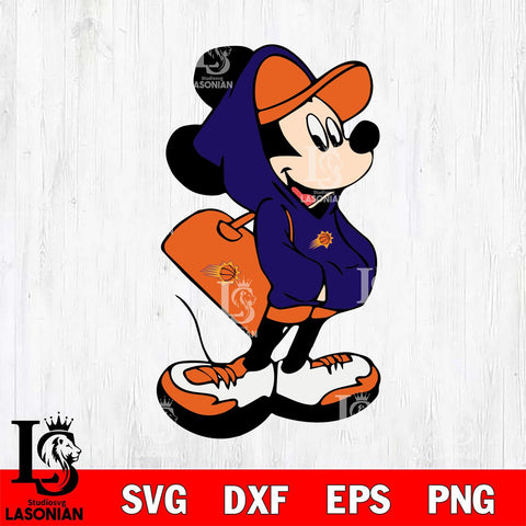 Phoenix Suns Mickey Svg Eps Dxf Png File, Digital Download