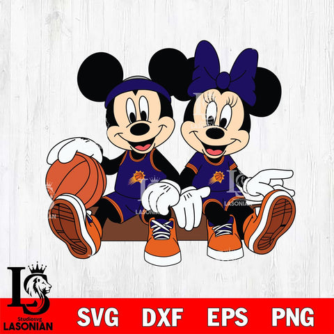 Phoenix Suns Mickey Minne 2 Nba Svg Eps Dxf Png File, NBA svg, Digital Download, Instant Download