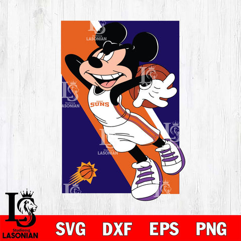 Phoenix Suns Mickey Minne 6 Nba Svg Eps Dxf Png File, NBA svg, Digital Download, Instant Download