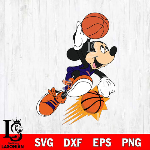 Phoenix Suns Mickey Minne 8 Nba Svg Eps Dxf Png File, NBA svg, Digital Download, Instant Download
