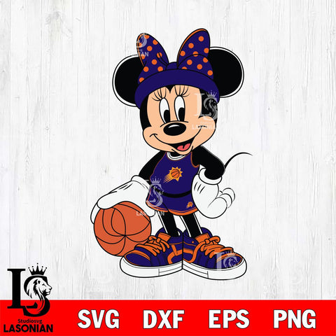 Phoenix Suns Mickey Minne Nba Svg Eps Dxf Png File, NBA svg, Digital Download, Instant Download
