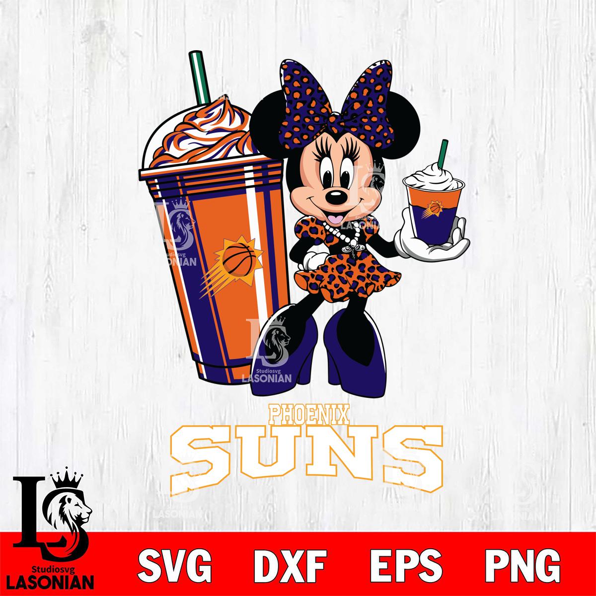 Phoenix Suns Minnie Mouse Fan And Coffee – lasoniansvg
