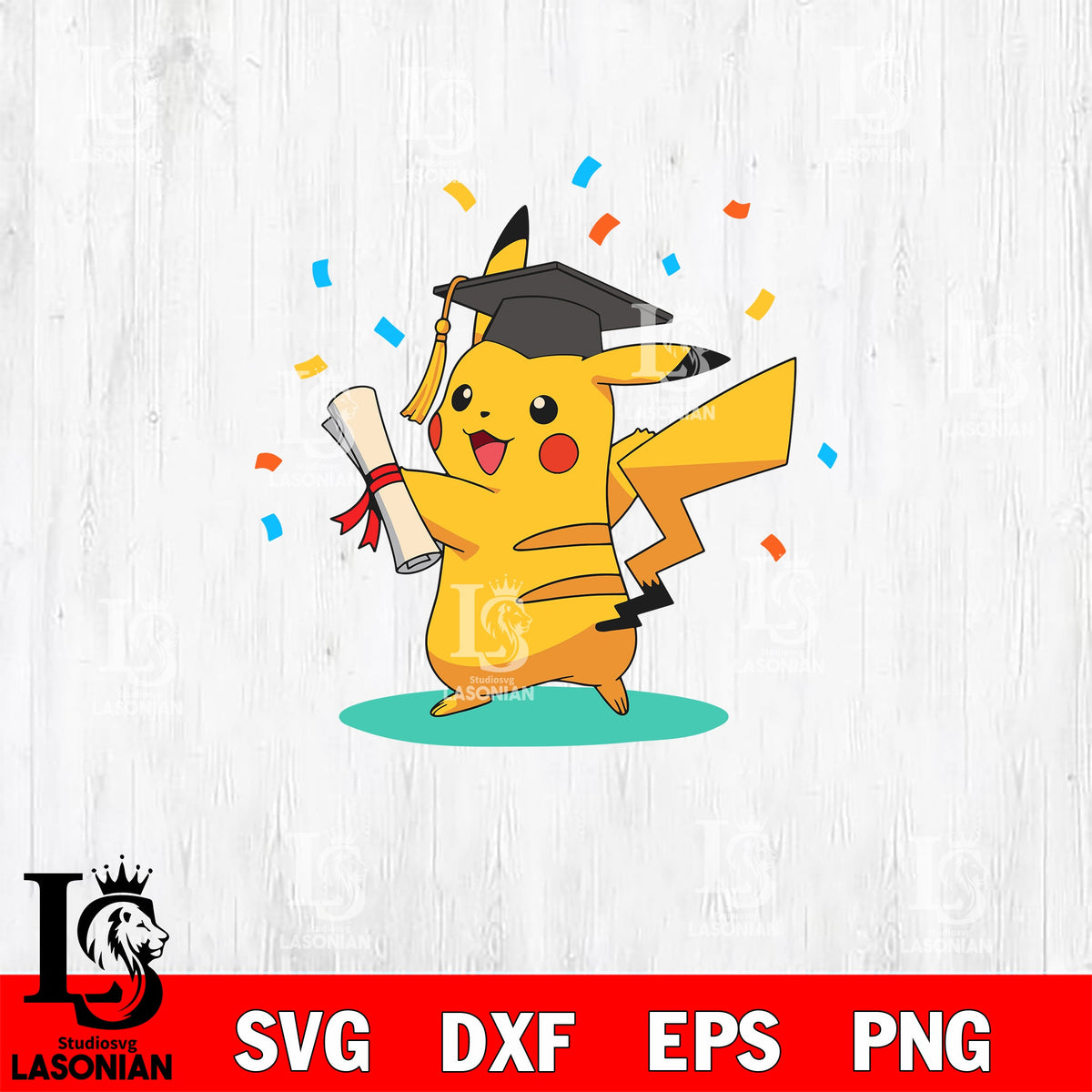 Pikachu Graduation SVG file , Back to School File cut , Digital Downlo ...
