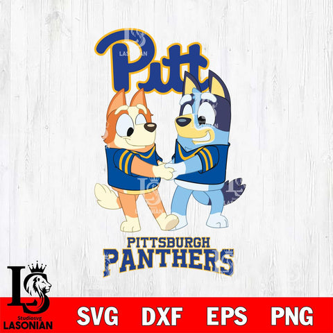 Pittsburgh Panthers Bluey Chilli Dance Svg Eps Dxf Png File, Digital Download, Instant Download
