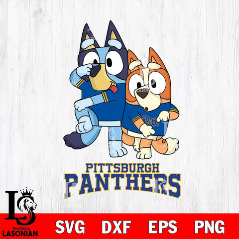 Pittsburgh Panthers Bluey Chilli Dance Mode Svg Eps Dxf Png File, Digital Download, Instant Download