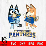 Pittsburgh Panthers Bluey Chilli Sport Svg Eps Dxf Png File, Digital Download, Instant Download