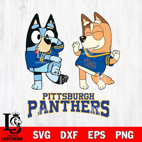 Pittsburgh Panthers Bluey Chilli Sport Svg Eps Dxf Png File, Digital Download, Instant Download