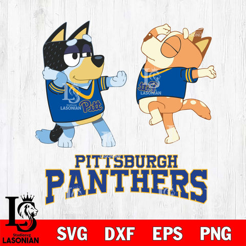 Pittsburgh Panthers Bluey Dance Svg Eps Dxf Png File, Digital Download, Instant Download