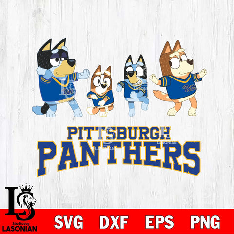 Pittsburgh Panthers Bluey Dance Mode Squats Svg Eps Dxf Png File, Digital Download, Instant Download