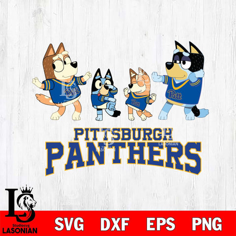 Pittsburgh Panthers Bluey Dance Squats Svg Eps Dxf Png File, Digital Download, Instant Download